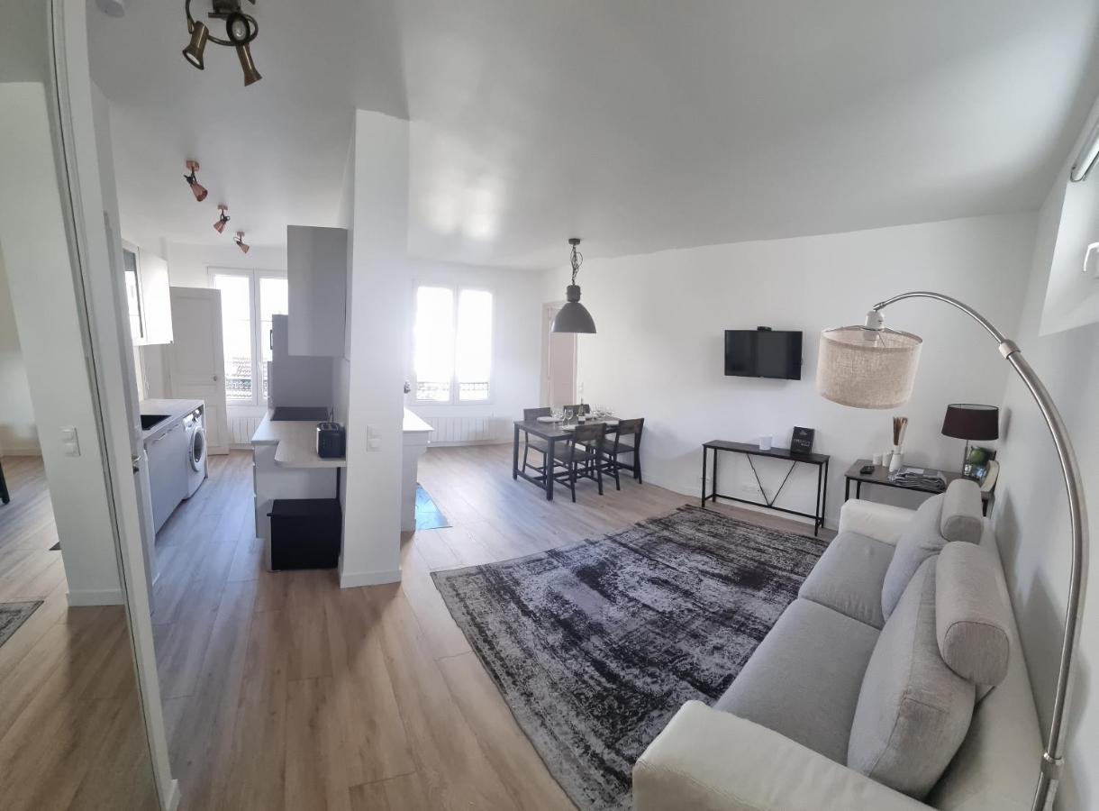 Appartement Luxueux Dans Maison Bourgeoise Parisienne Levallois-Perret Exterior foto